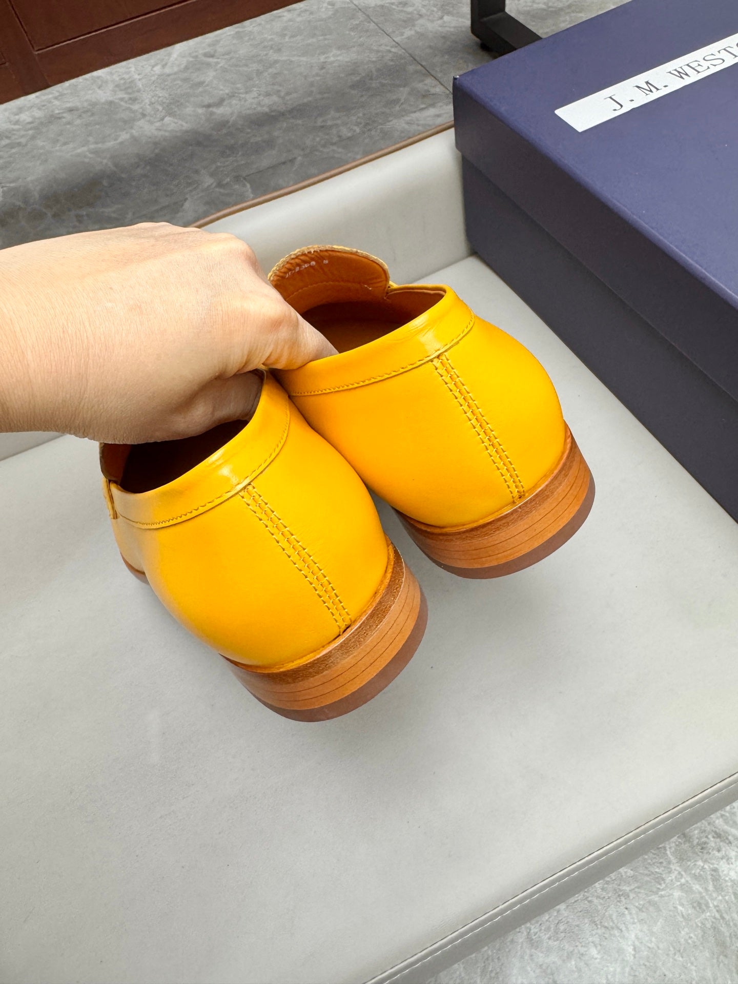 Mocassin 180 en cuir jaune