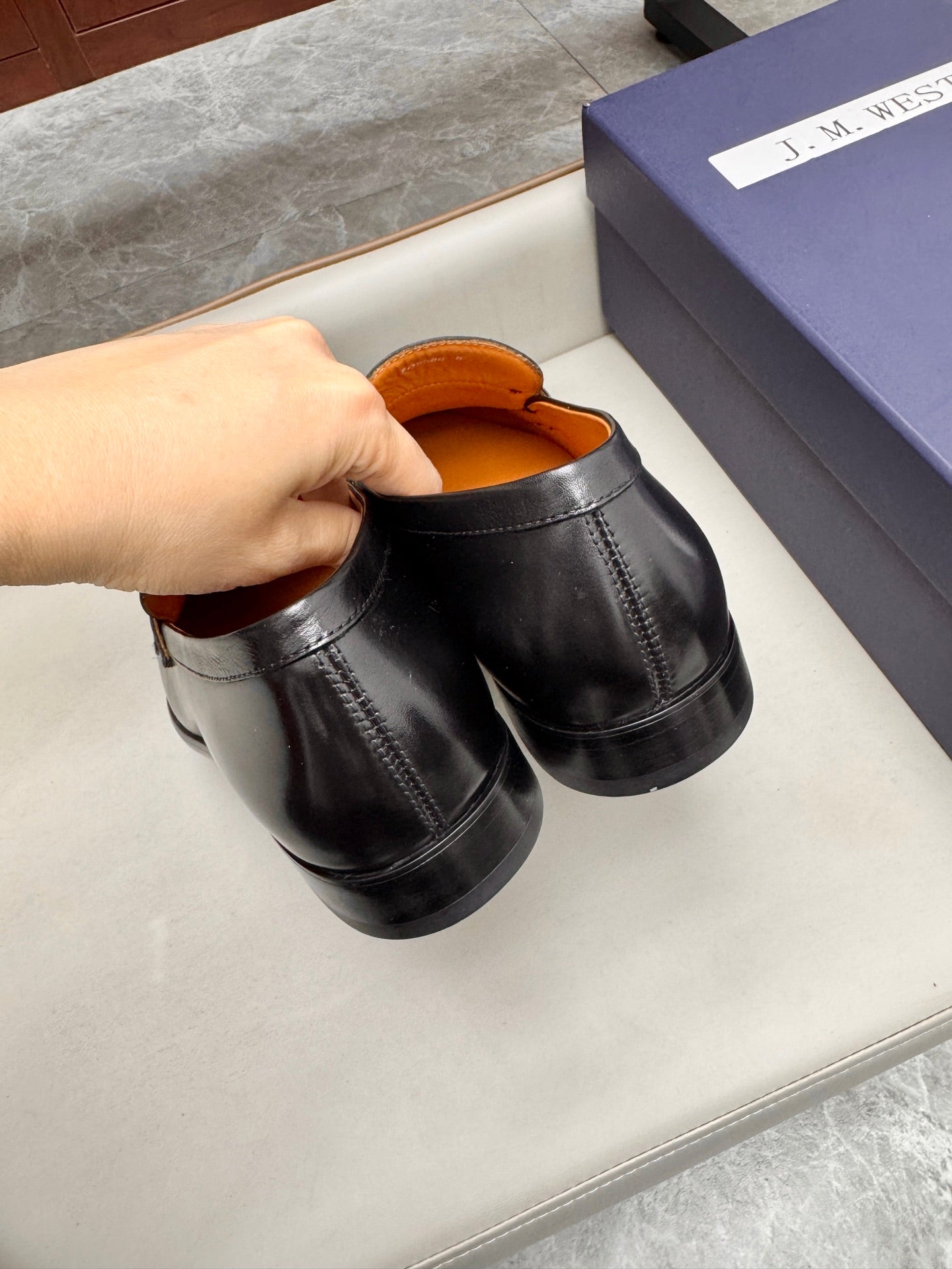 Mocassin 180 en cuir noir