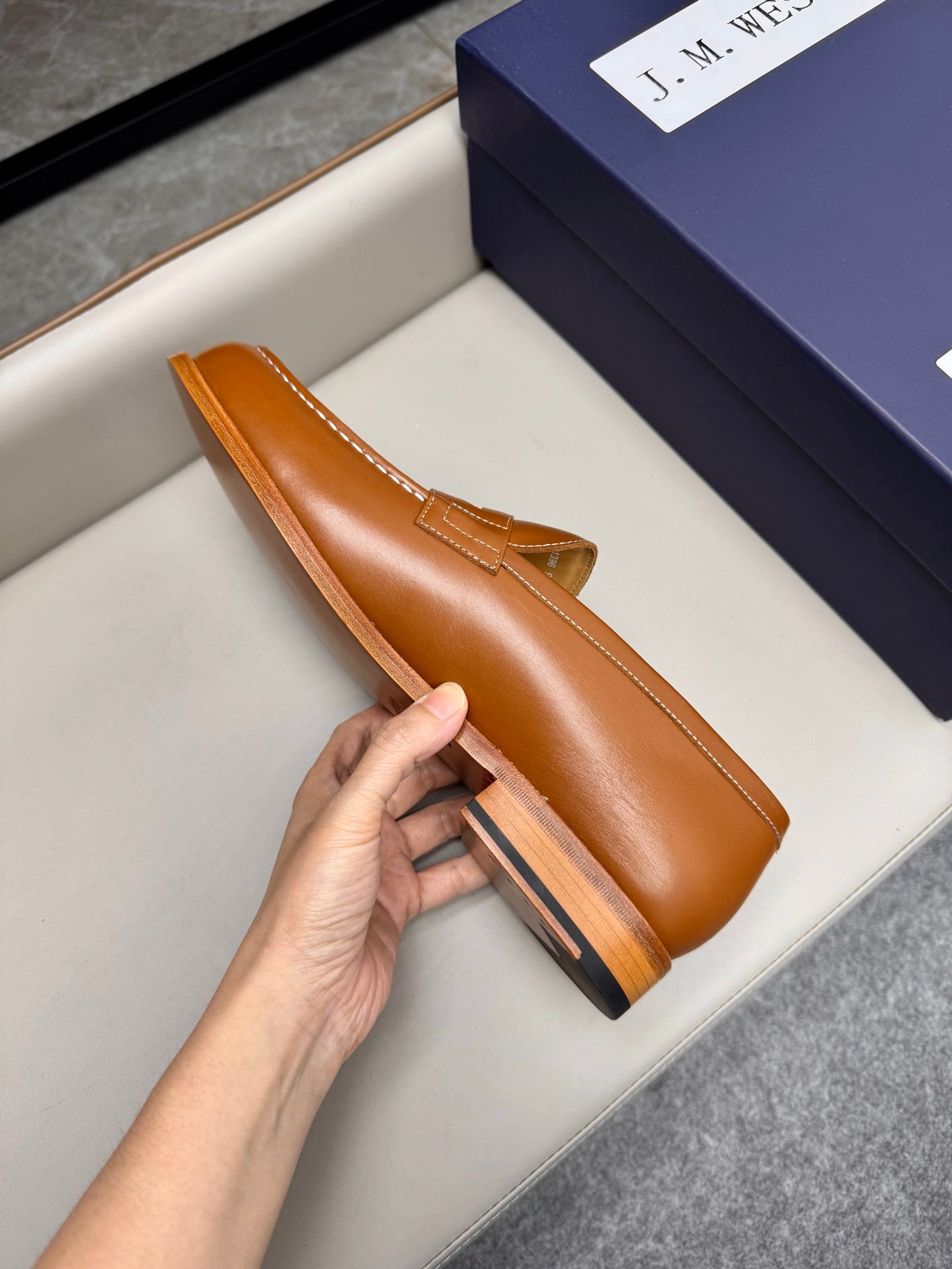 Mocassin 180 en cuir marron clair