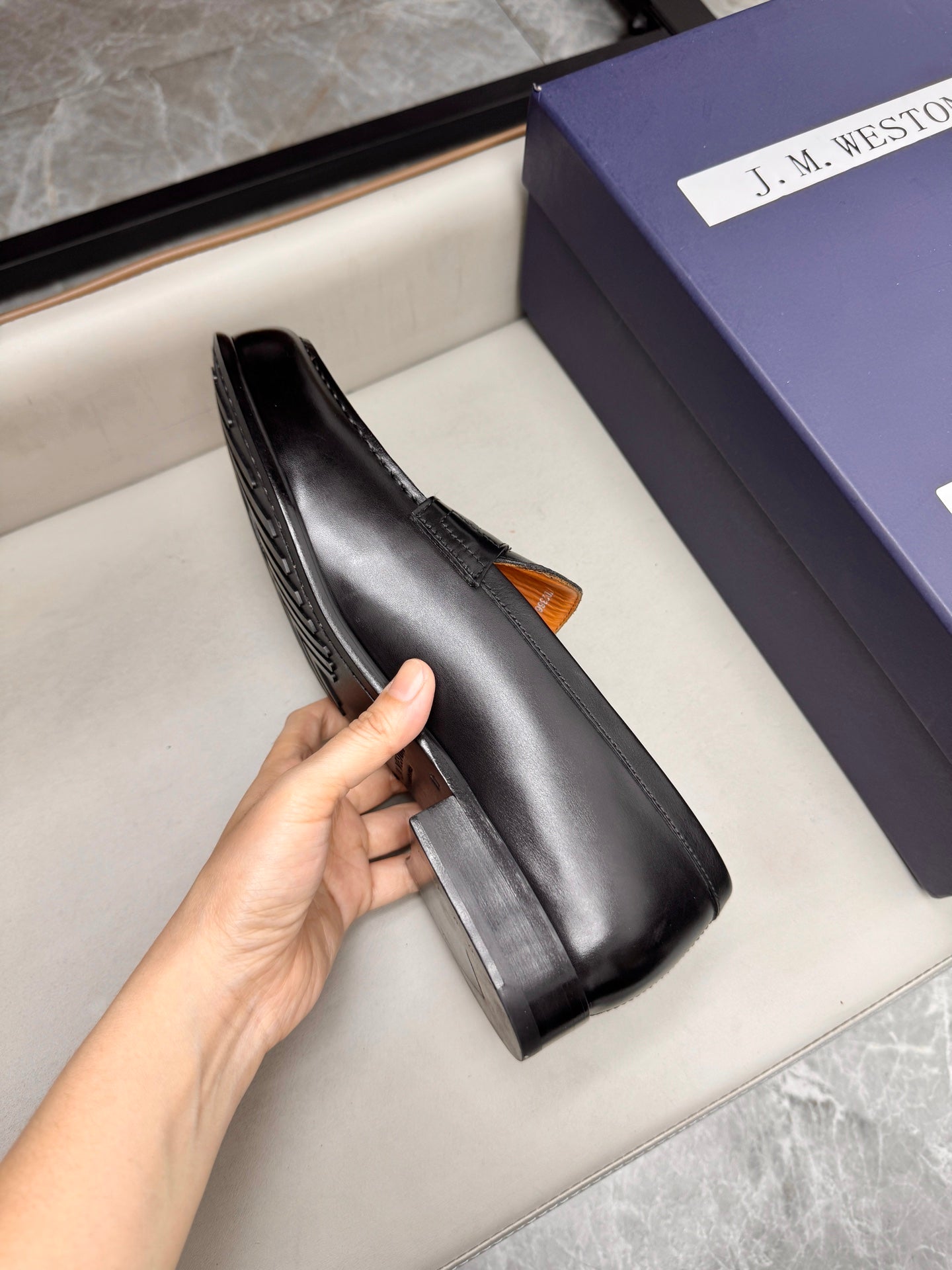Mocassin 180 en cuir noir