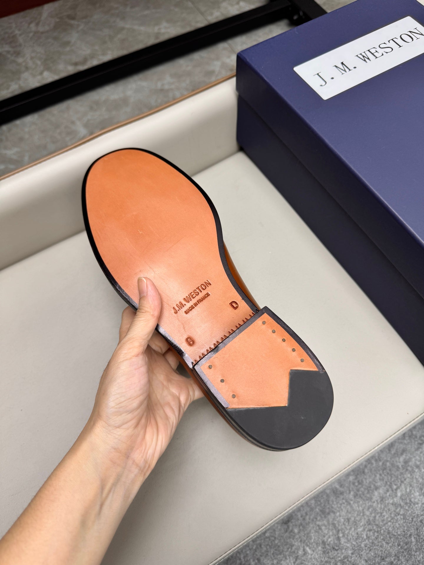 Mocassin 180 en cuir cognac