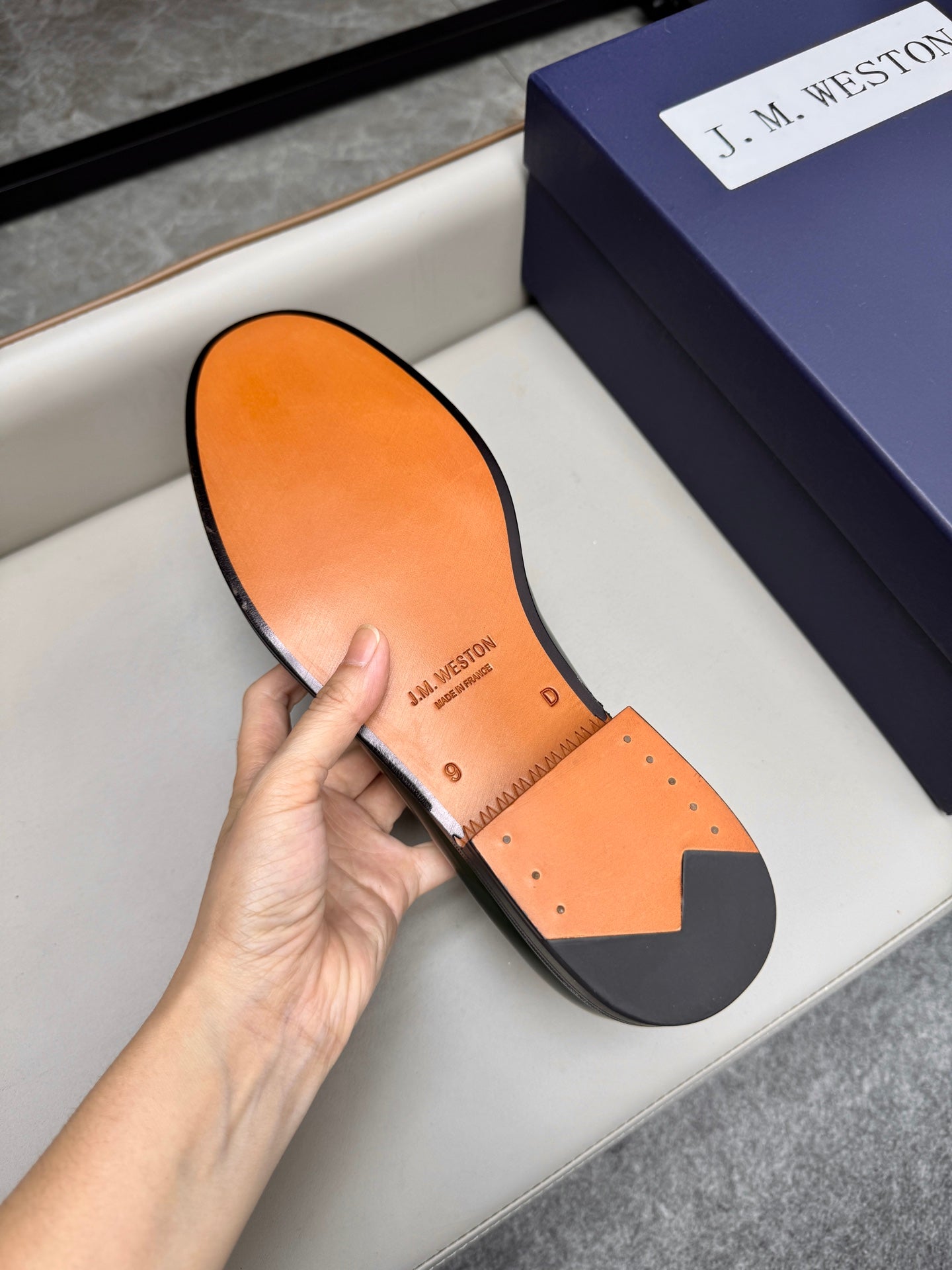 Mocassin 180 en cuir vert foncé