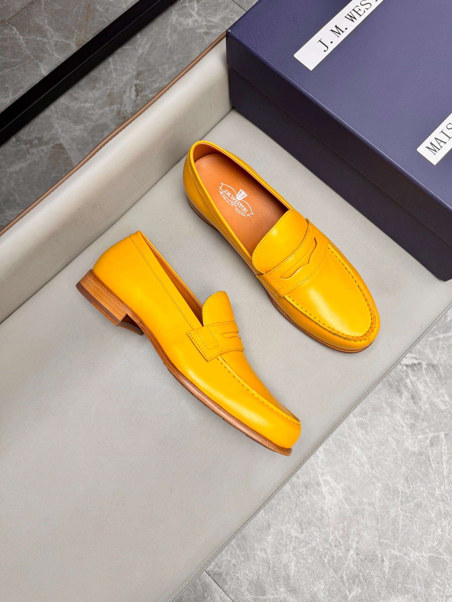 Mocassin 180 en cuir jaune