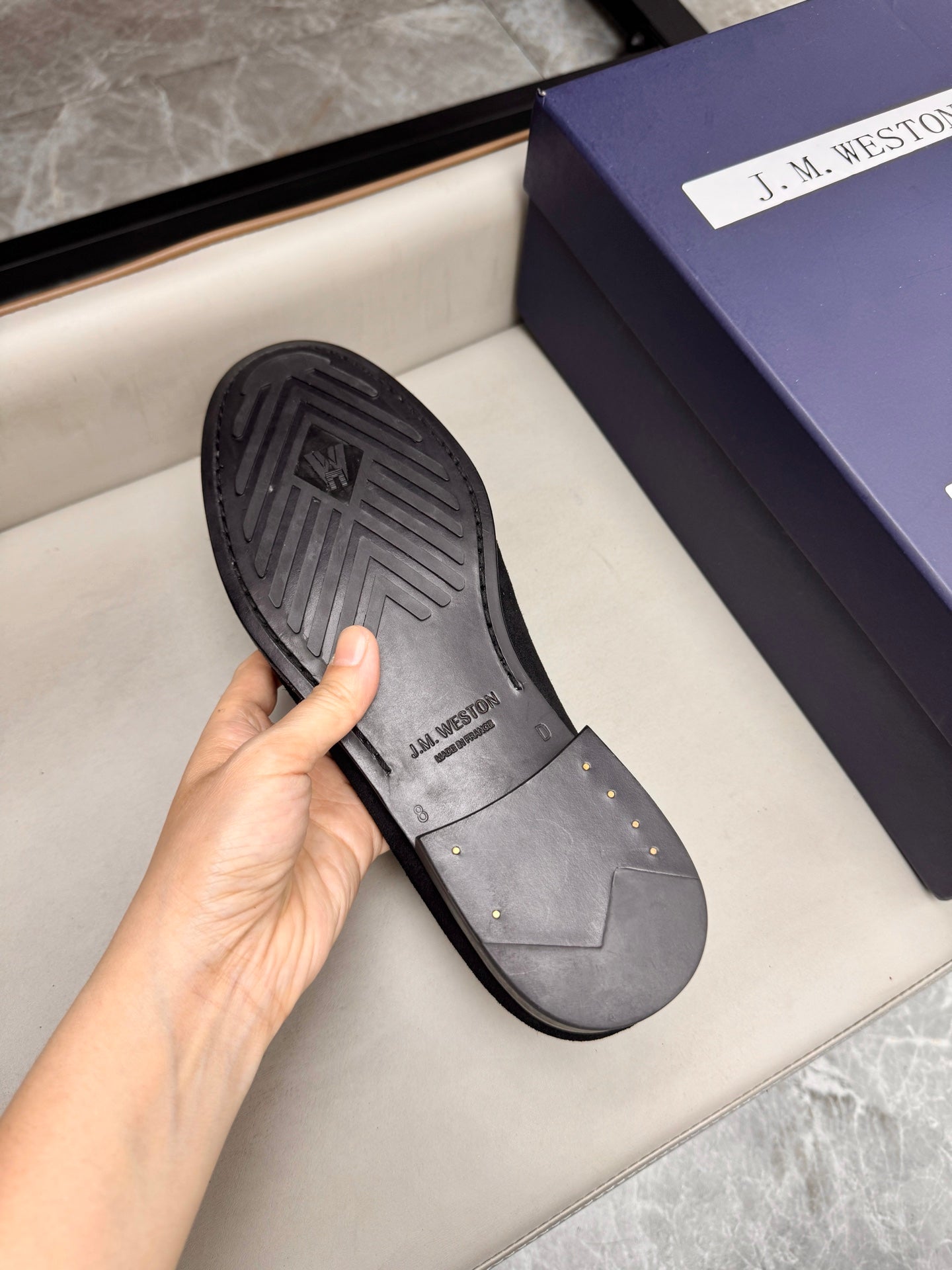 Mocassin 180 en daim noir