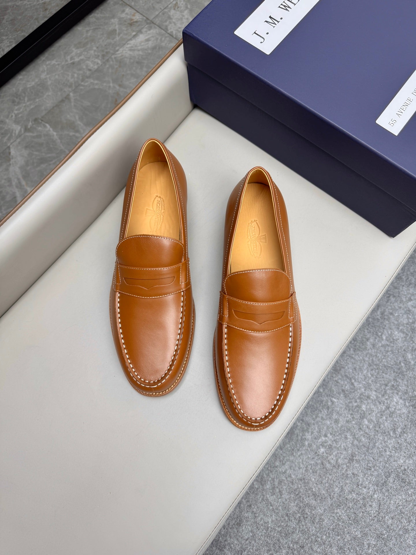 Mocassin 180 en cuir marron clair