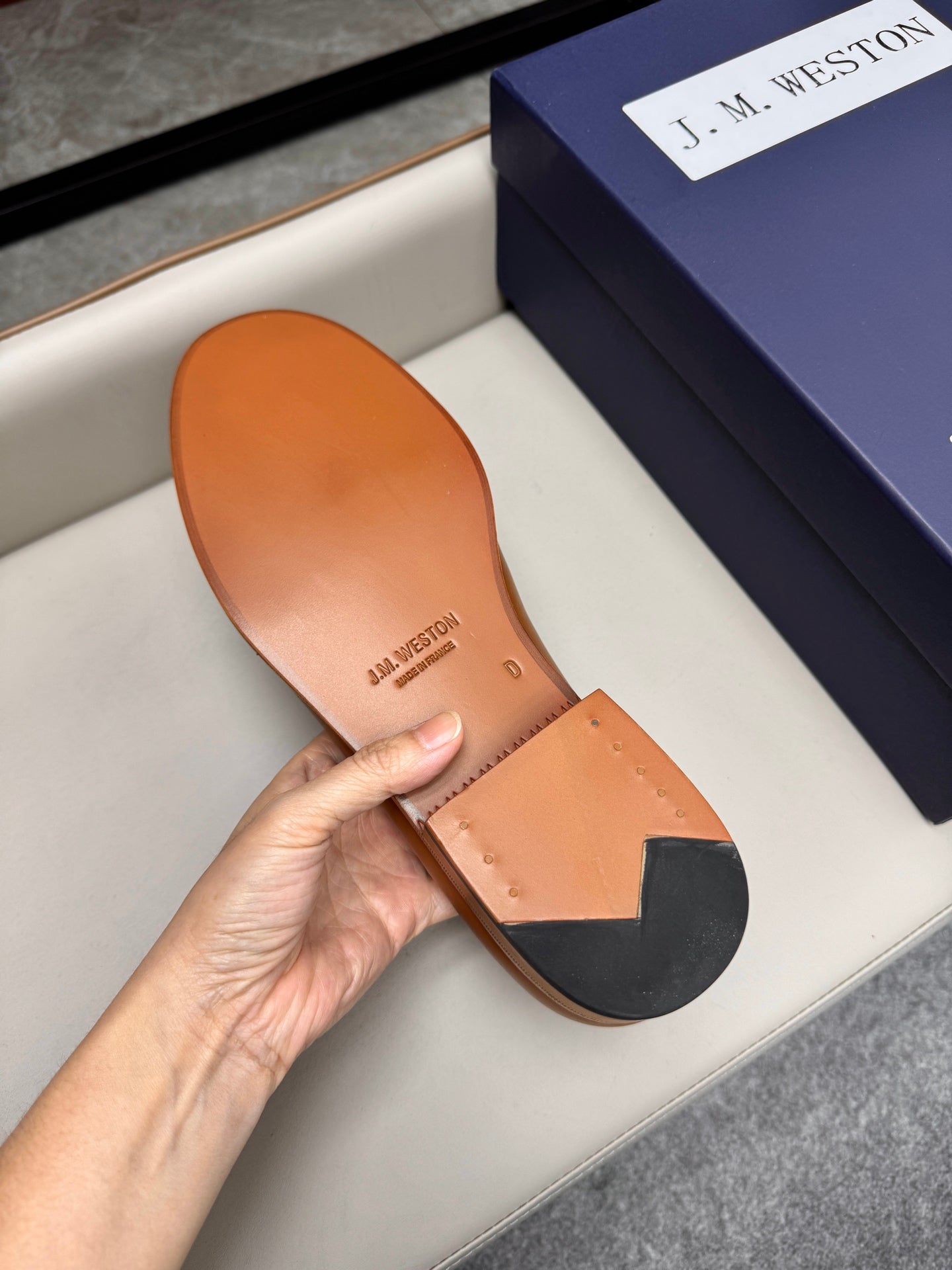 Mocassin 180 en cuir marron clair