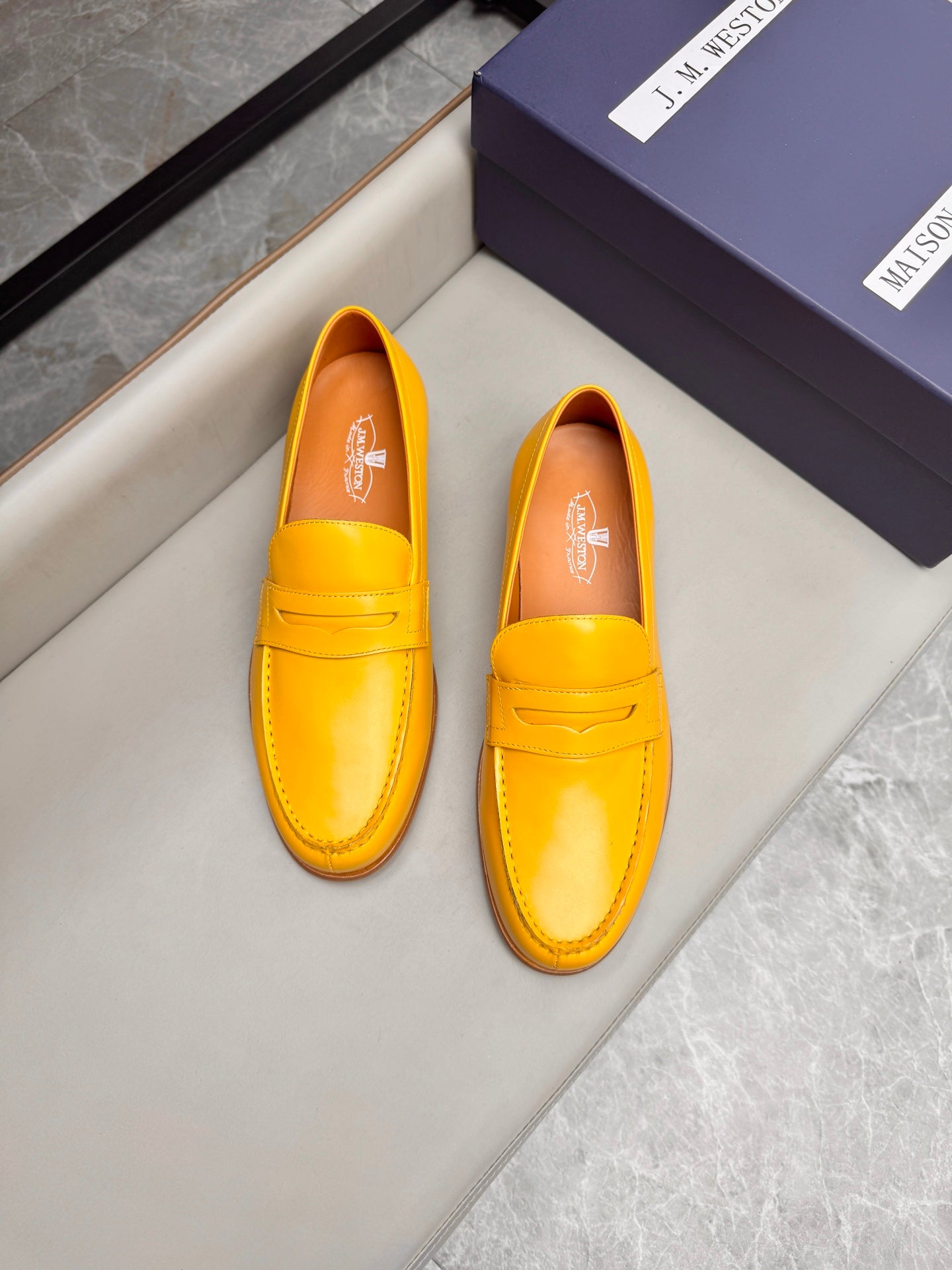 Mocassin 180 en cuir jaune