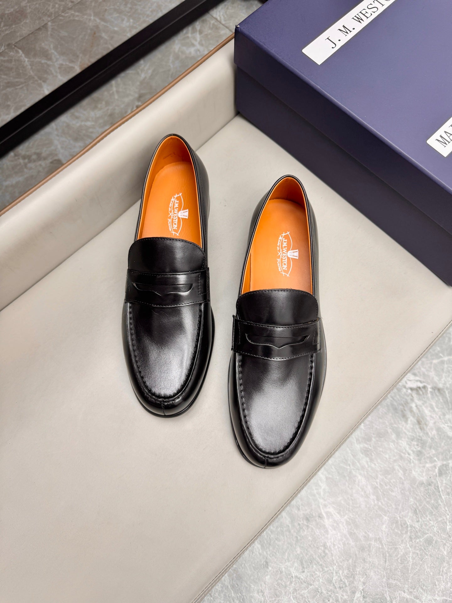 Mocassin 180 en cuir noir