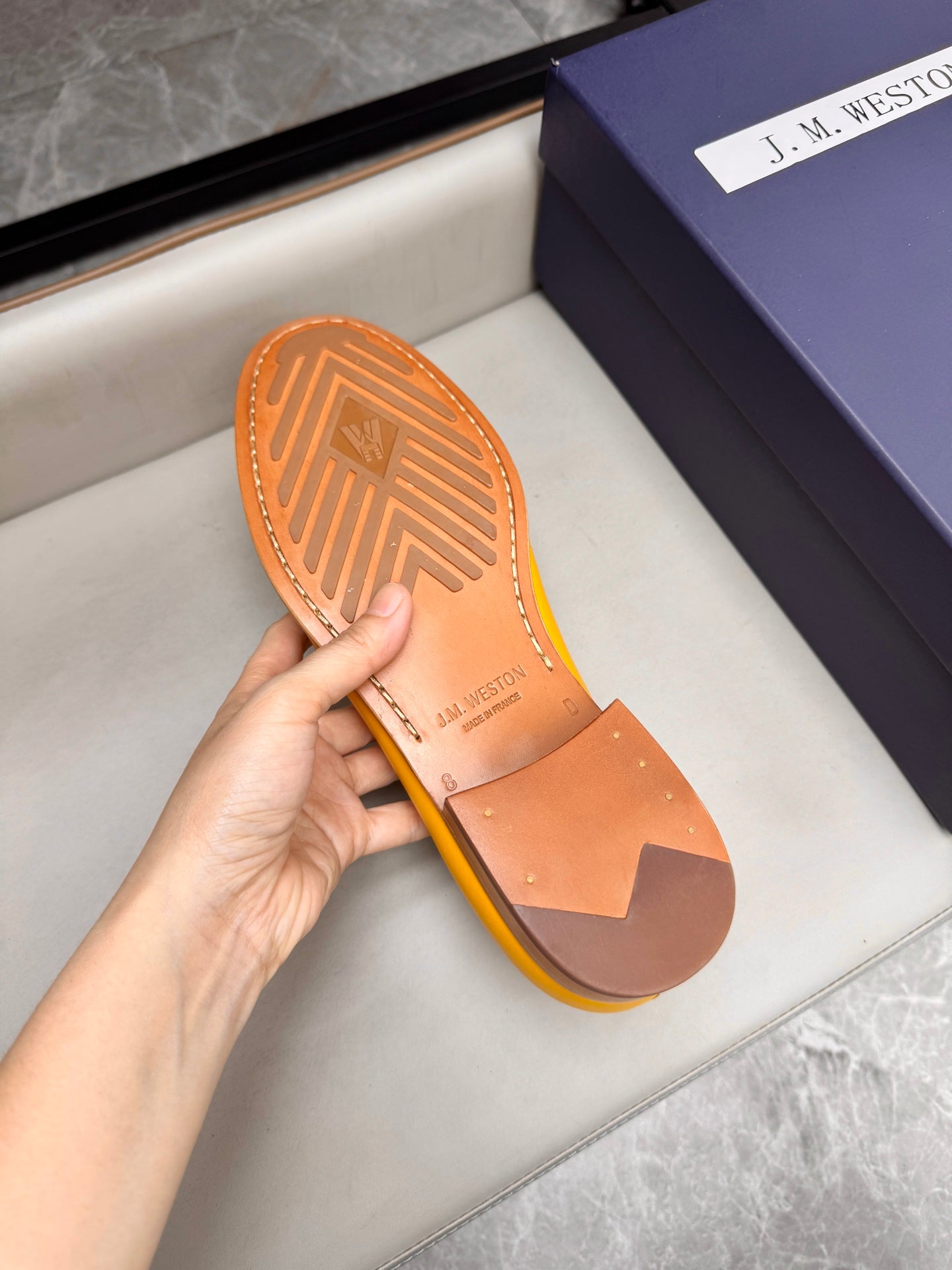 Mocassin 180 en cuir jaune
