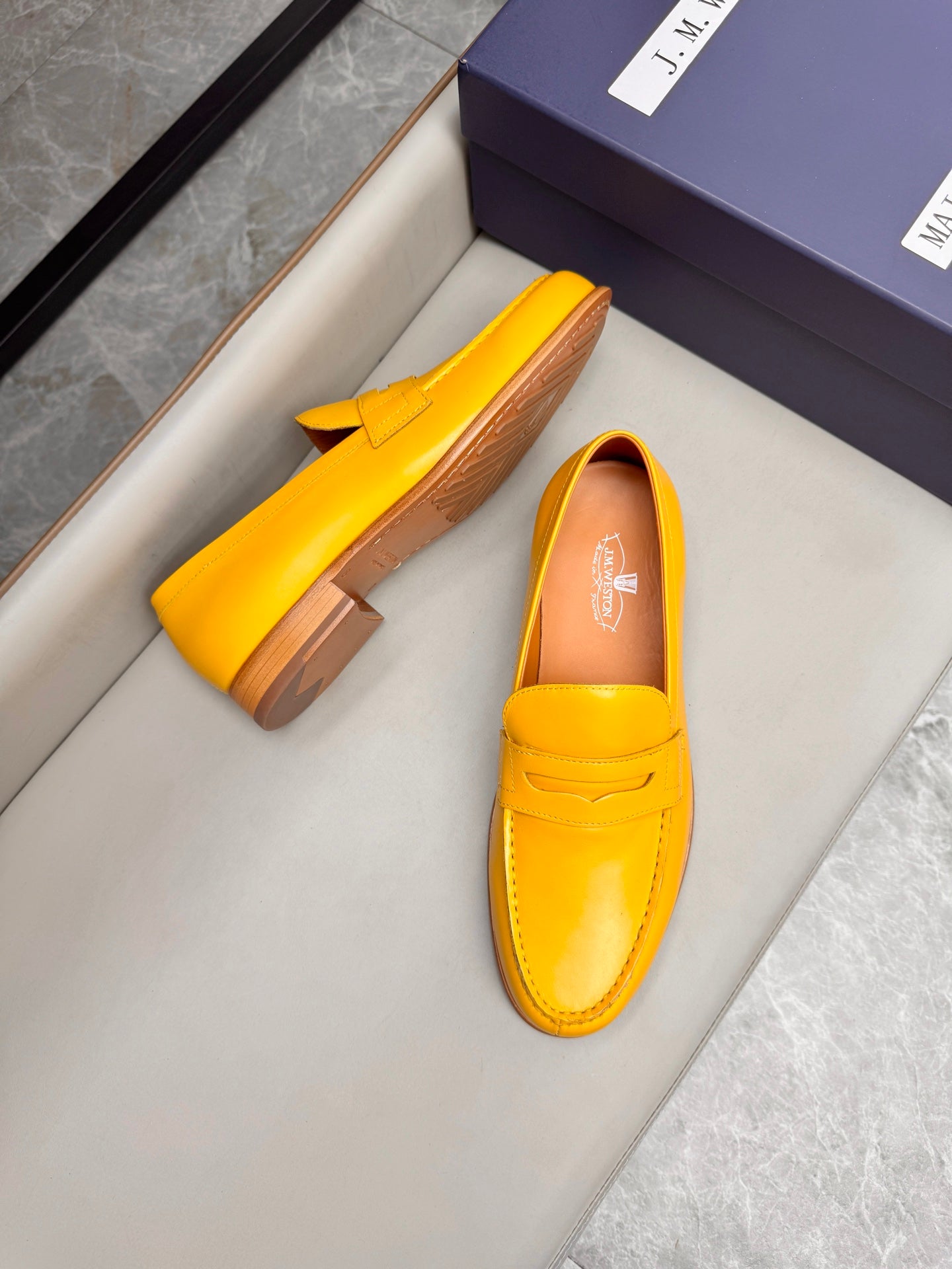 Mocassin 180 en cuir jaune