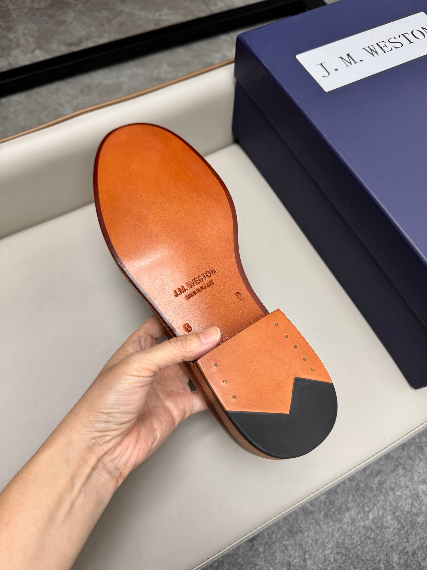Mocassin 180 en cuir marron foncé