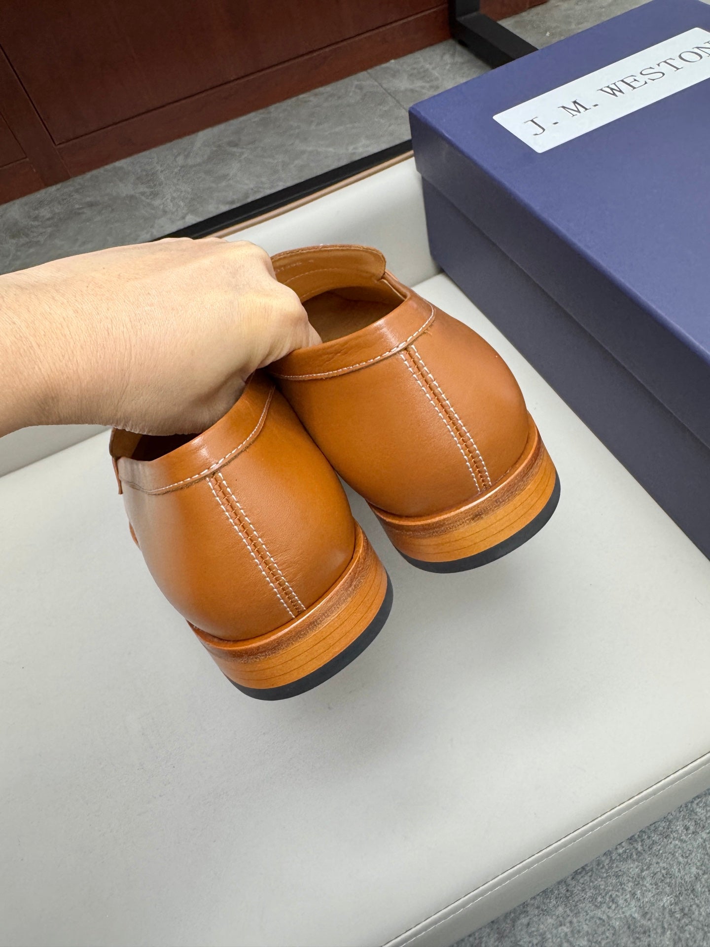 Mocassin 180 en cuir marron clair