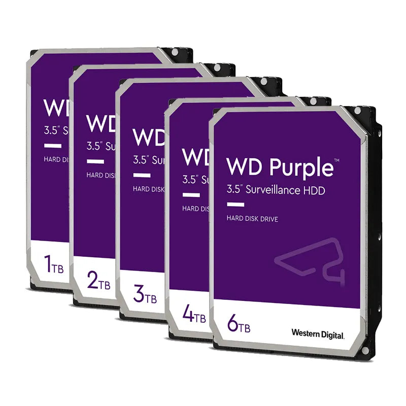 Disque dur HDD 1 To de marque Western Digital pour NVR de caméra de vidéosurveillance