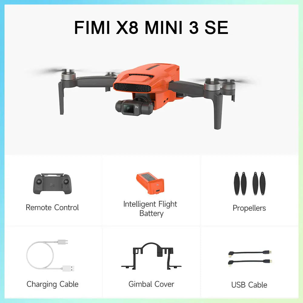Drone XIAOMI FIMI X8 MINI 3 SE Design ultraléger de classe 250 g 4K