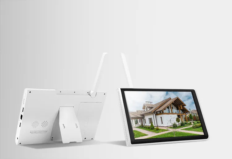 VeeZoom 4 camera IP Wifi + NVR all in one avec alarme de détection de mouvement avec écran LCD 10,1 pouces