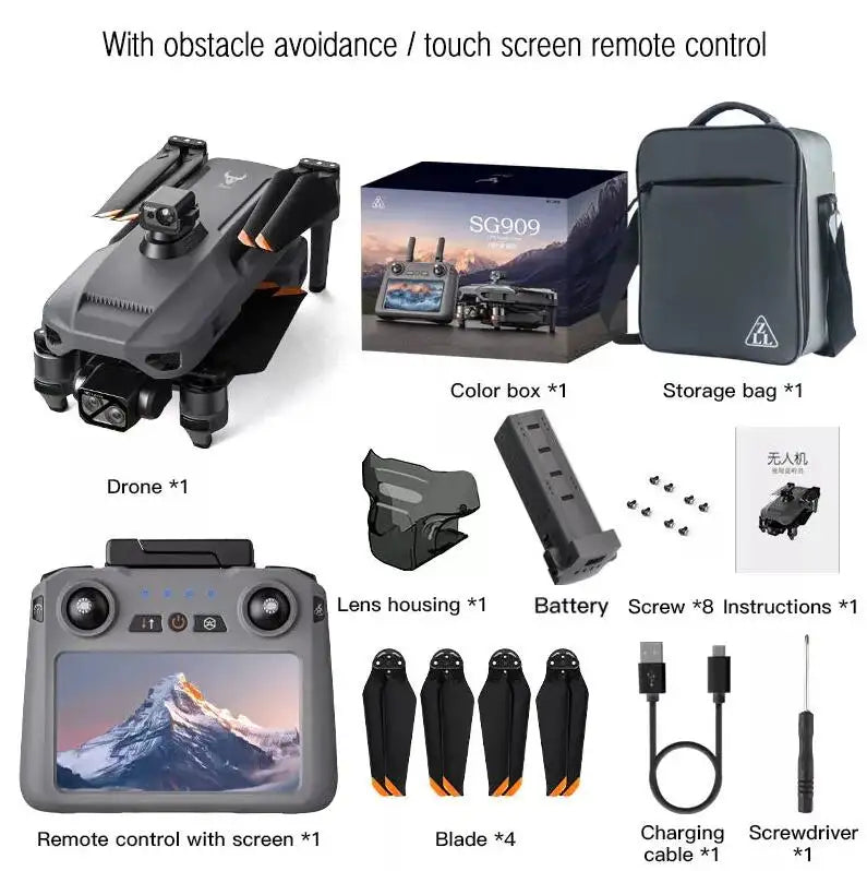 Drone SG909 4K transmission numérique 6km longue distance positionnement GPS