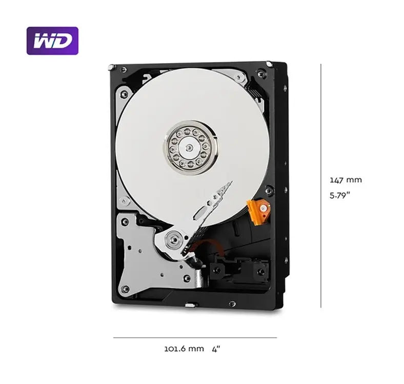 Disque dur HDD 1 To de marque Western Digital pour NVR de caméra de vidéosurveillance