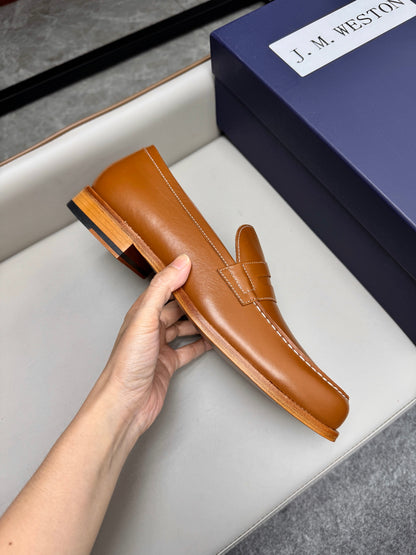 Mocassin 180 en cuir marron clair