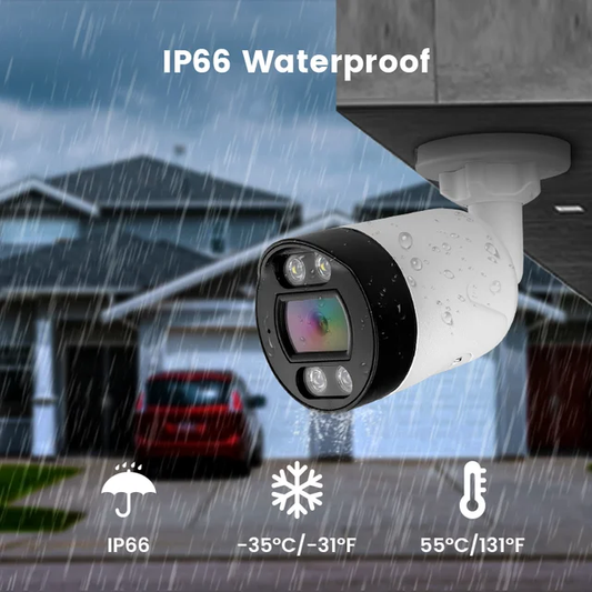 VeeZoom Caméra de sécurité PoE 5MP Tuya Smart