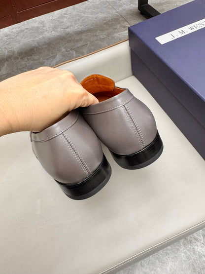 Mocassin 180 en cuir gris anthracite