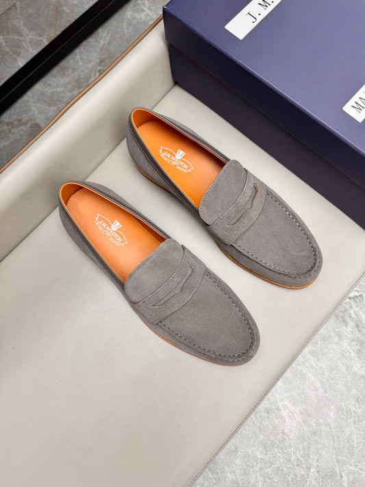 Mocassin 180 en daim gris