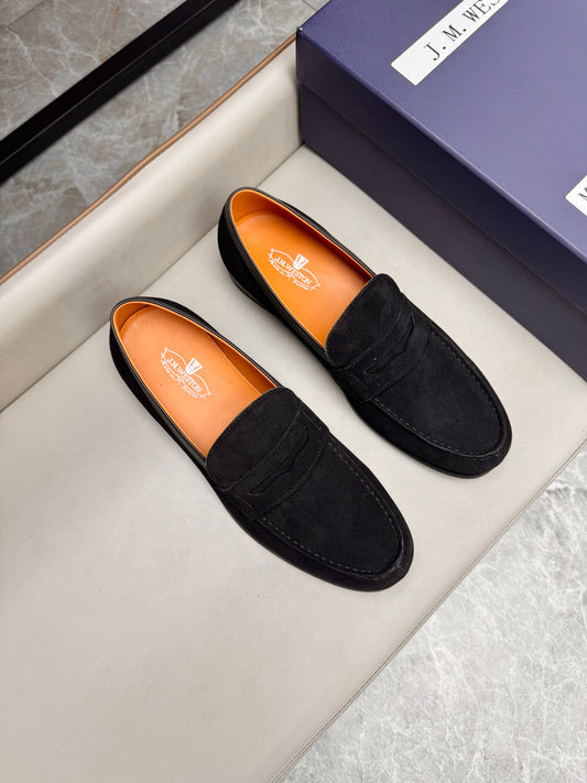 Mocassin 180 en daim noir