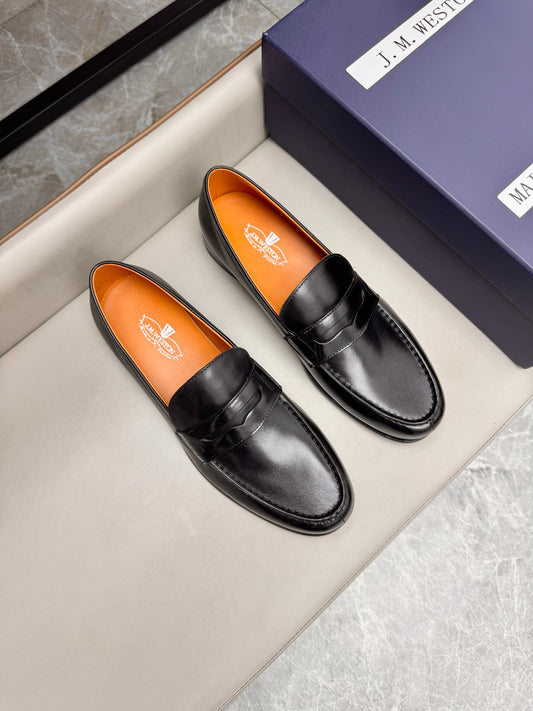 Mocassin 180 en cuir noir