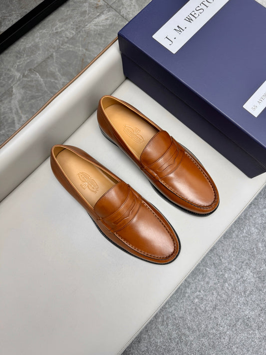 Mocassin 180 en cuir cognac