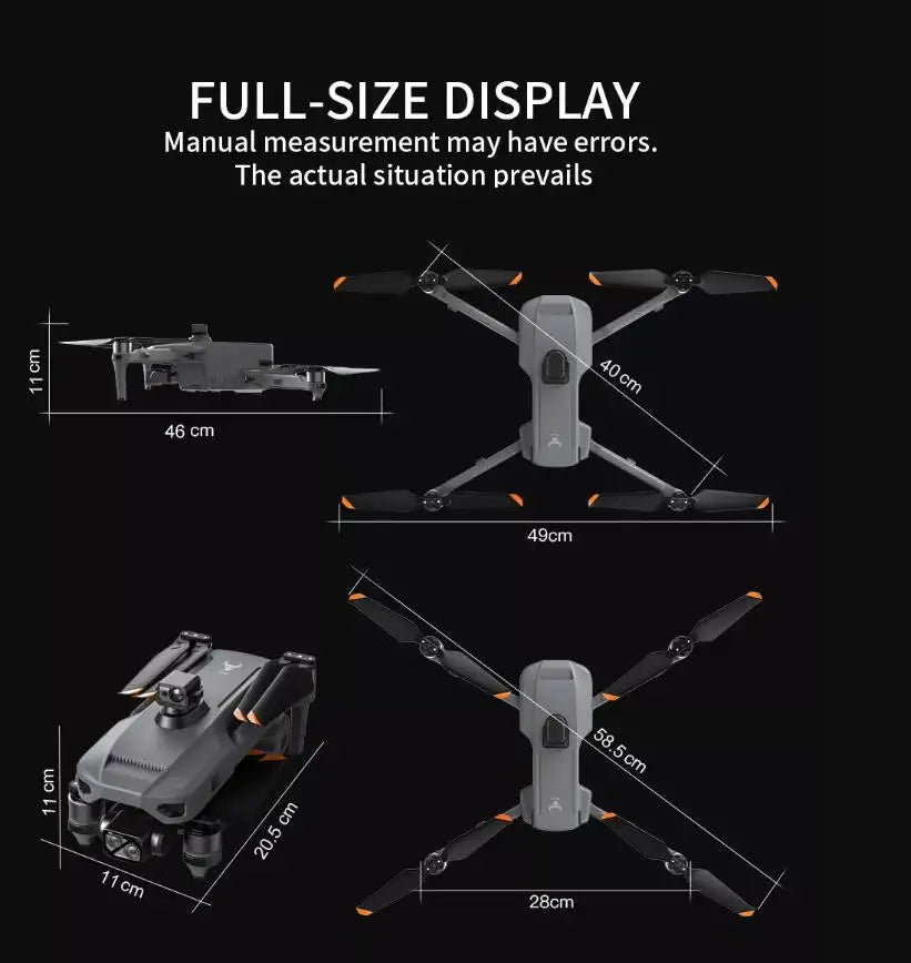 Drone SG909 4K transmission numérique 6km longue distance positionnement GPS