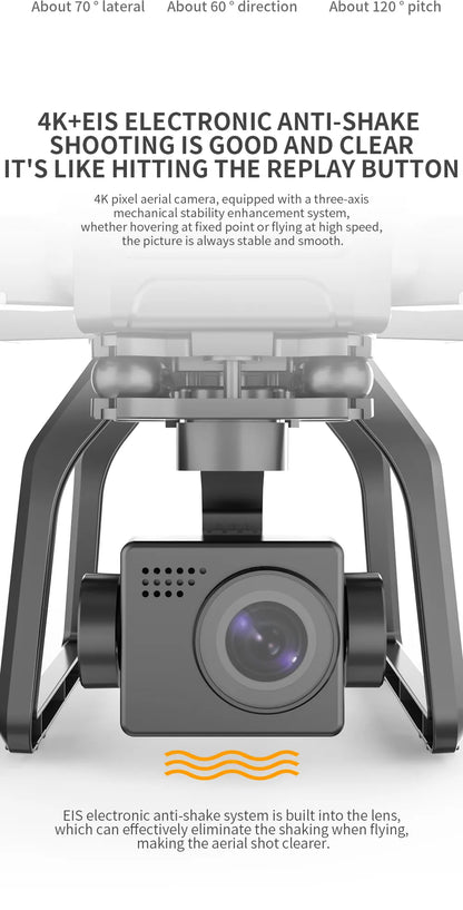 Drone SJRC F7 4K PRO avec double caméra 4K GPS Drone Gimbal 5G WIFI 3KM Distance